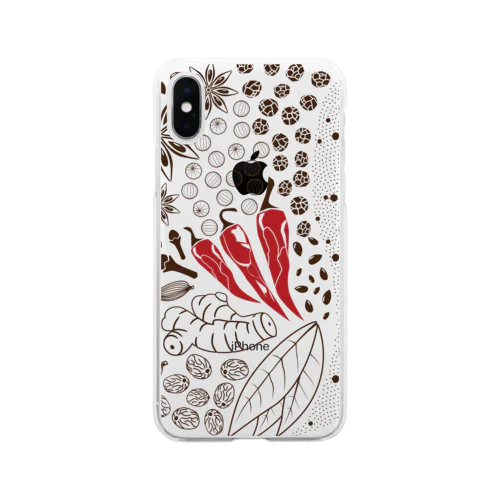 カレー　スパイスカレー　カレーライス　香辛料　ガラムマサラ　スパイス　CARRY　spice　　かわいい　おしゃれ　かっこいい　すっきり Soft Clear Smartphone Case