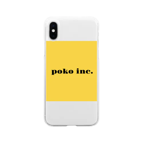 Poko inc.ロゴ Soft Clear Smartphone Case