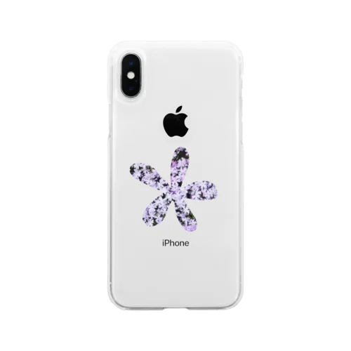 芝桜花 Soft Clear Smartphone Case