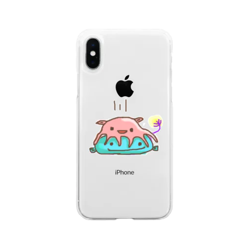 チョウチンアンコウとメンダコちゃん Soft Clear Smartphone Case