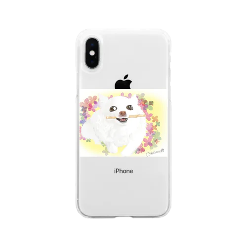 チワワかみかみ Soft Clear Smartphone Case