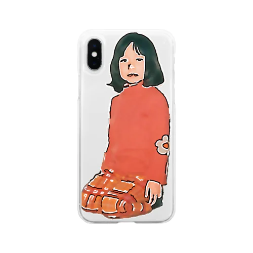 おかっぱあたまの子 Soft Clear Smartphone Case