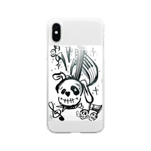 おんぷウサギちゃん Soft Clear Smartphone Case