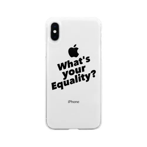 教えて！Equalityって知ってる？ Soft Clear Smartphone Case
