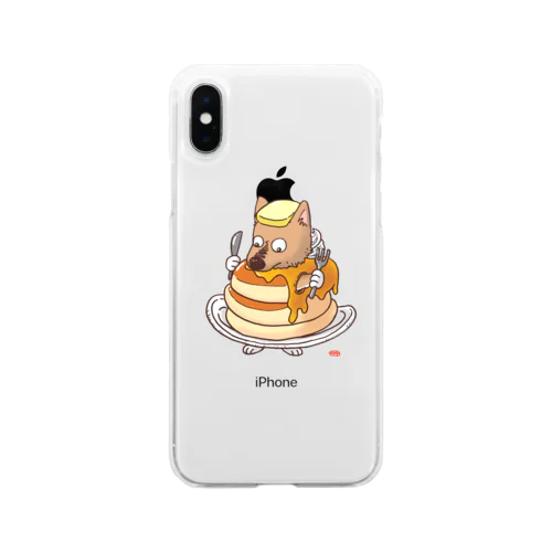 ホットケーキとガク Soft Clear Smartphone Case