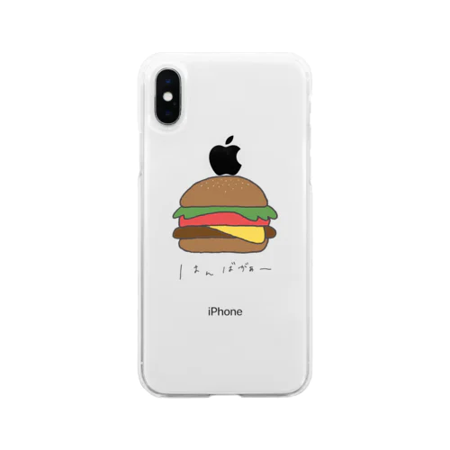 ひづめバーガー Soft Clear Smartphone Case