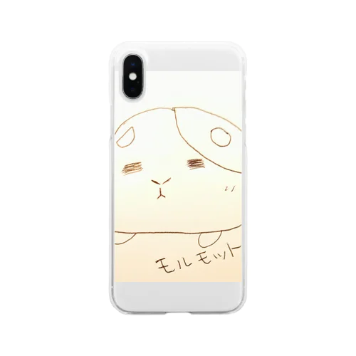 モルモット　ラブ Soft Clear Smartphone Case