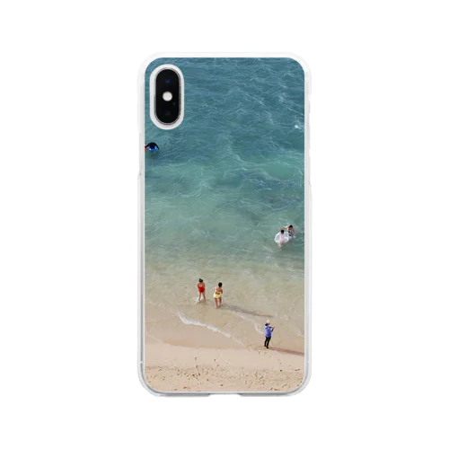 summer vacation Soft Clear Smartphone Case