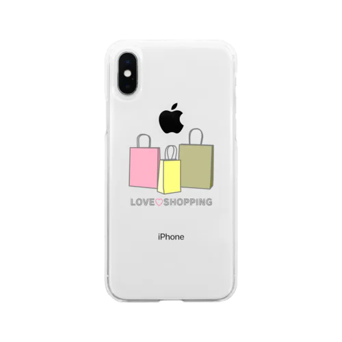 紙袋 LOVE SHOPPING Soft Clear Smartphone Case
