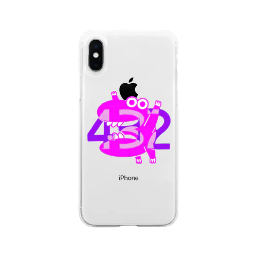 pink432 Soft Clear Smartphone Case