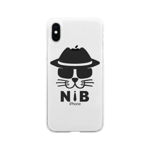 NIB(BLACK) ソフトクリアスマホケース