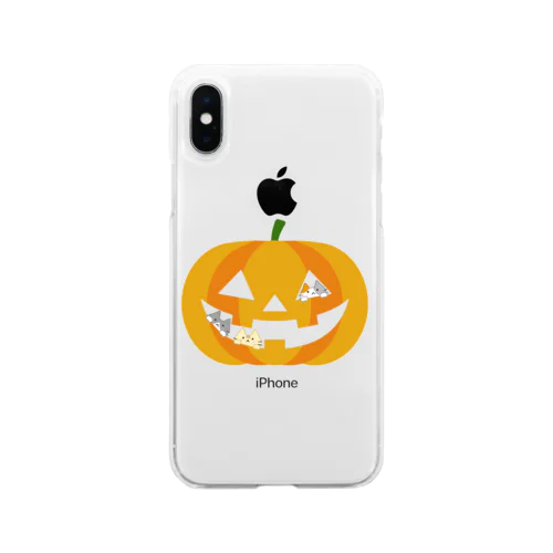 かぼちゃにゃ Soft Clear Smartphone Case