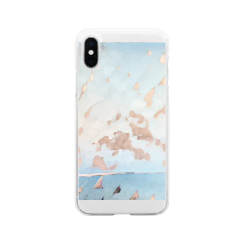 浮く　錆 Soft Clear Smartphone Case