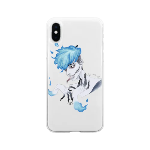 蒼いきみ Soft Clear Smartphone Case