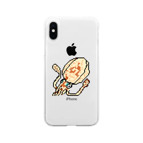 アオリイカ ドット絵 Soft Clear Smartphone Case