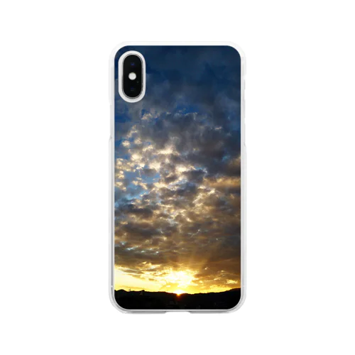 夕焼け空 Soft Clear Smartphone Case