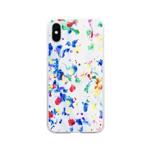 2歳の氷絵 Soft Clear Smartphone Case