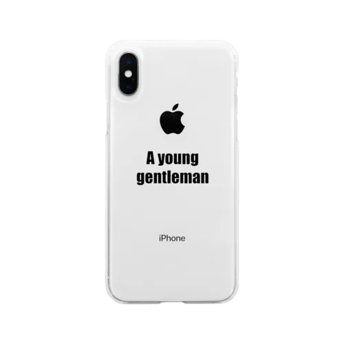 A young gentleman Soft Clear Smartphone Case