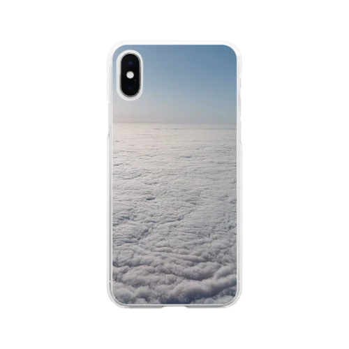 雲の上から Soft Clear Smartphone Case