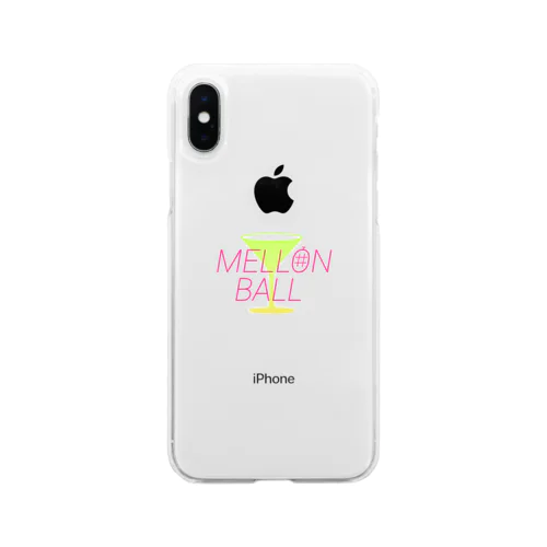 mellonball goods ロゴ小 Soft Clear Smartphone Case