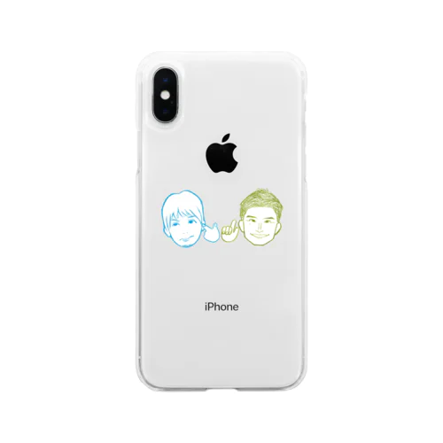 ナカノとピロリ イラスト カラー Soft Clear Smartphone Case