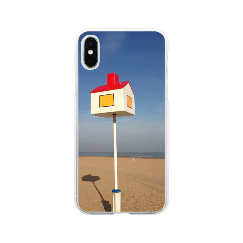 Post on the beach Soft Clear Smartphone Case