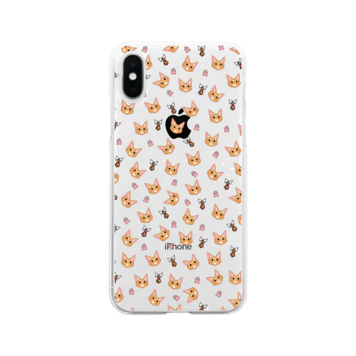 【とうめい】わらわられおんくん Soft Clear Smartphone Case