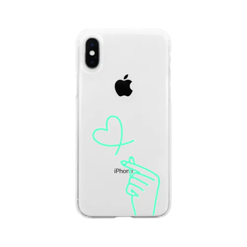 mint green lover Soft Clear Smartphone Case