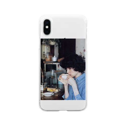 コーヒータイム Soft Clear Smartphone Case