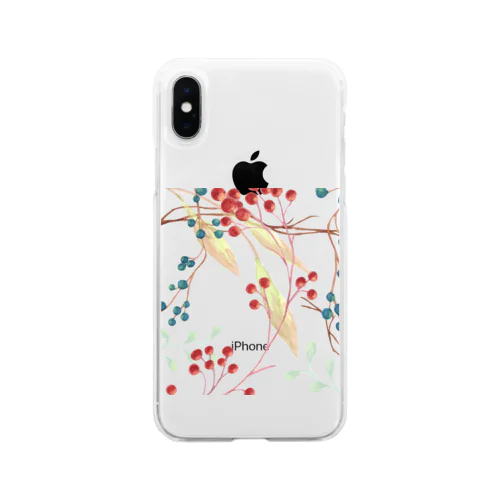 森のかわいい贈り物♪小さな木の実のボタニカル日記 ～徒然～ Soft Clear Smartphone Case