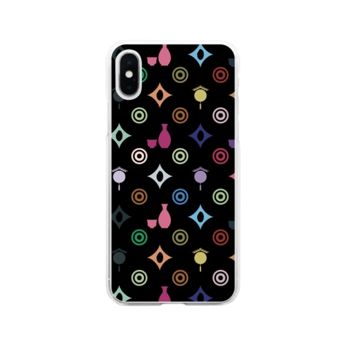日本酒マルチカラー Soft Clear Smartphone Case