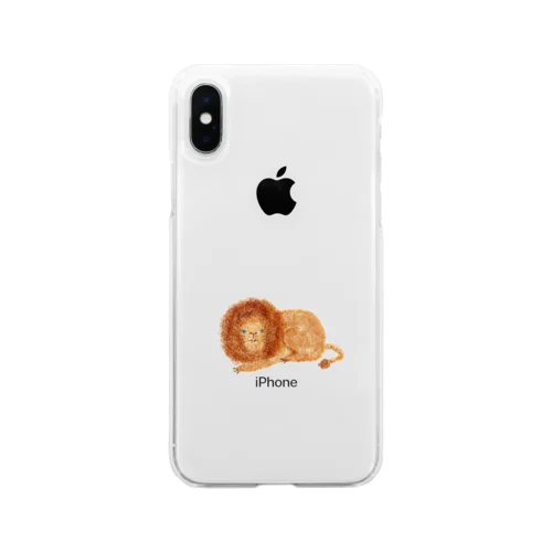 あいまいな　らいおん Soft Clear Smartphone Case