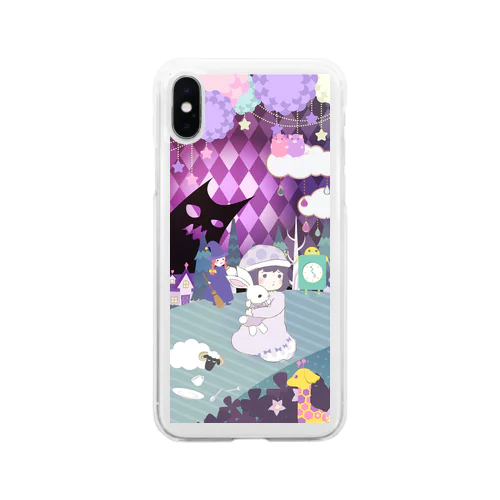 ふしぎなパジャマパーティー Soft Clear Smartphone Case