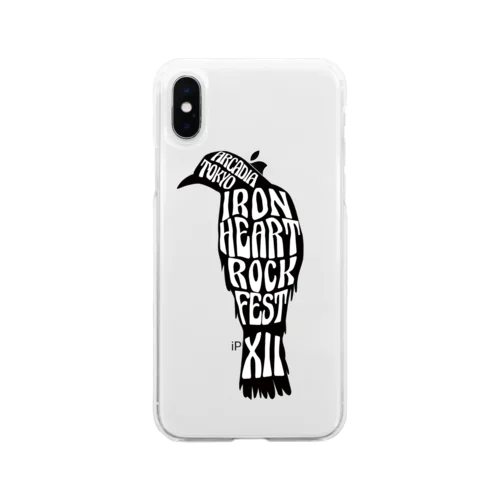 main logo ステッカー Soft Clear Smartphone Case