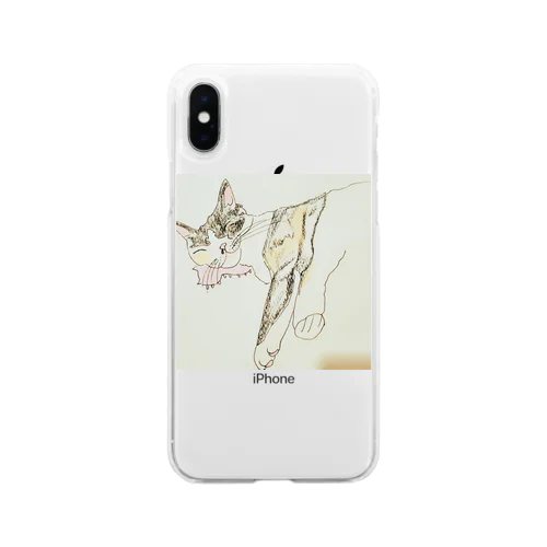 ねてるみのり Soft Clear Smartphone Case