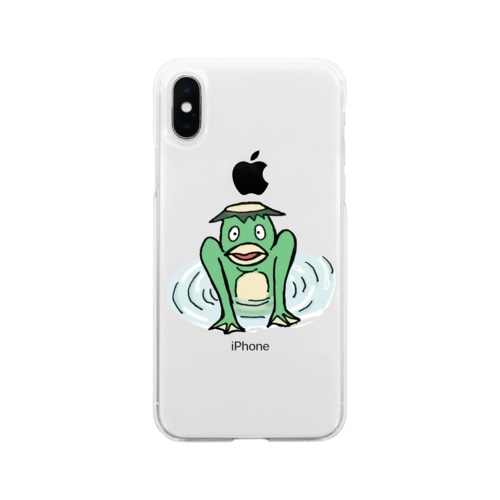 出てくるカッパ Soft Clear Smartphone Case