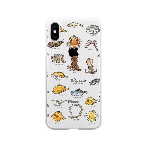 チリモン図鑑 Soft Clear Smartphone Case