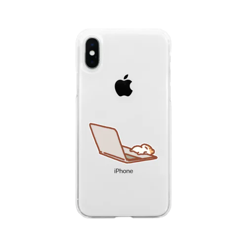 はたらきたくない Soft Clear Smartphone Case