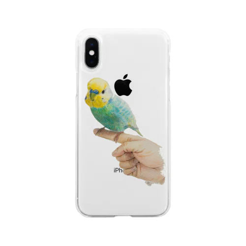 セキセイインコのゆっさんデッサン Soft Clear Smartphone Case