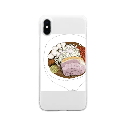 ramen001 Soft Clear Smartphone Case