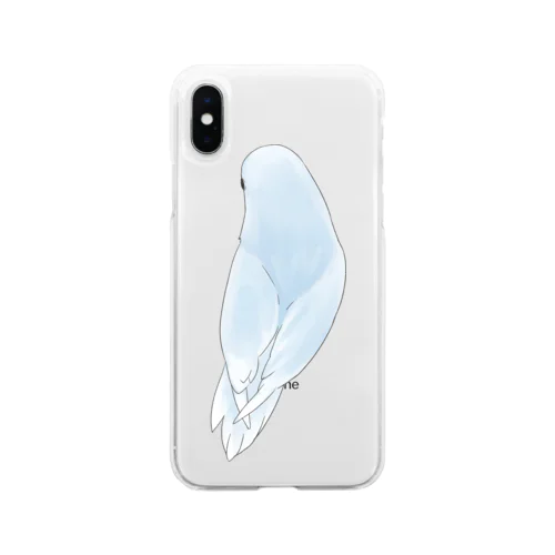 見返り美人マメルリハちゃん【まめるりはことり】 Soft Clear Smartphone Case