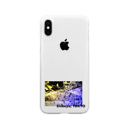 東京シティポップ_Shibuya Soft Clear Smartphone Case