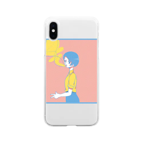 タバコと少女 Soft Clear Smartphone Case