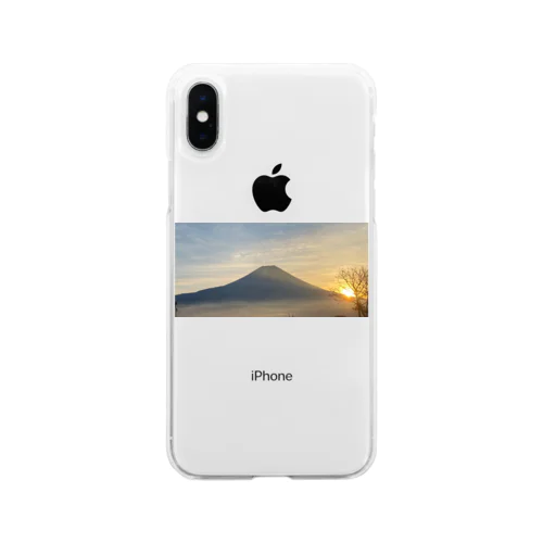 絶景　富士山 Soft Clear Smartphone Case