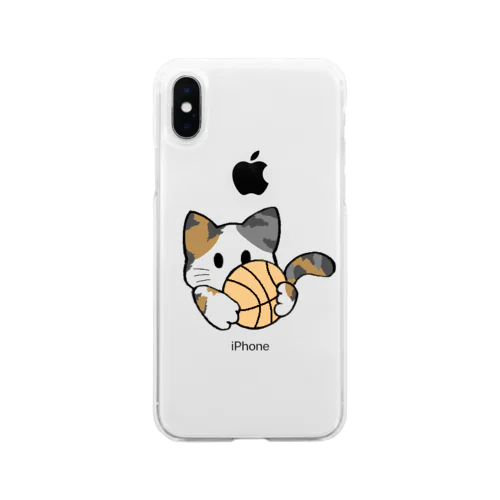 ねこ【ミケ】 Soft Clear Smartphone Case