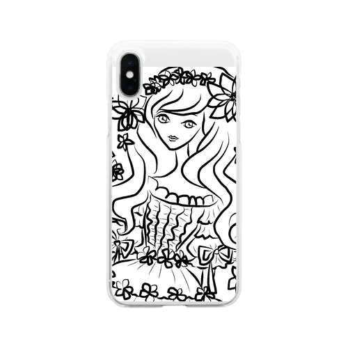 女の子・モモ Soft Clear Smartphone Case