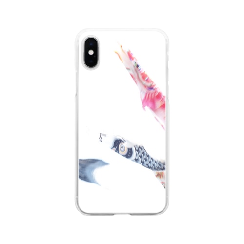鯉のぼり Soft Clear Smartphone Case