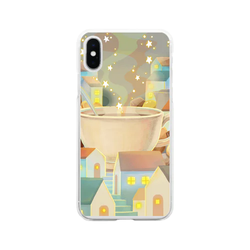 星のミルクティー Soft Clear Smartphone Case