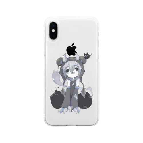 つのくま Soft Clear Smartphone Case