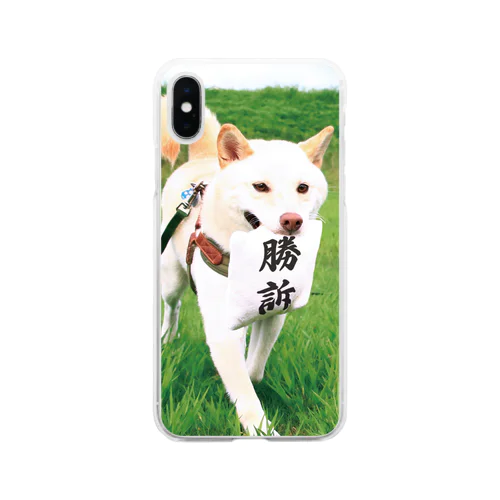 勝訴犬 Soft Clear Smartphone Case